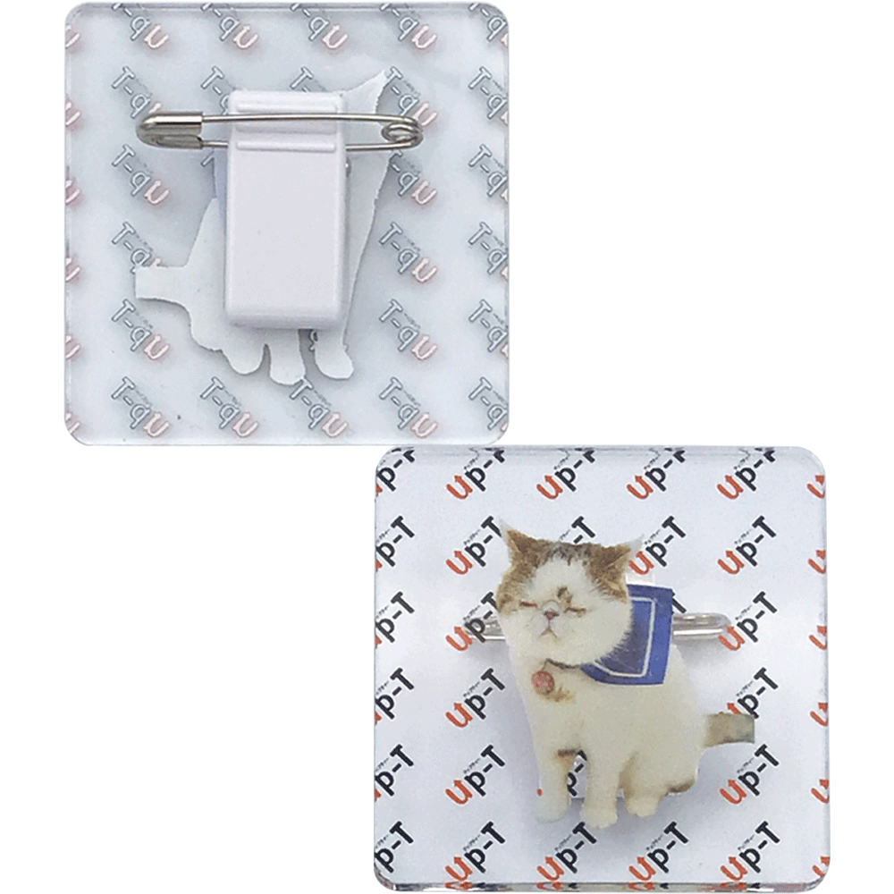 Acrylic badge square (50x50mm)