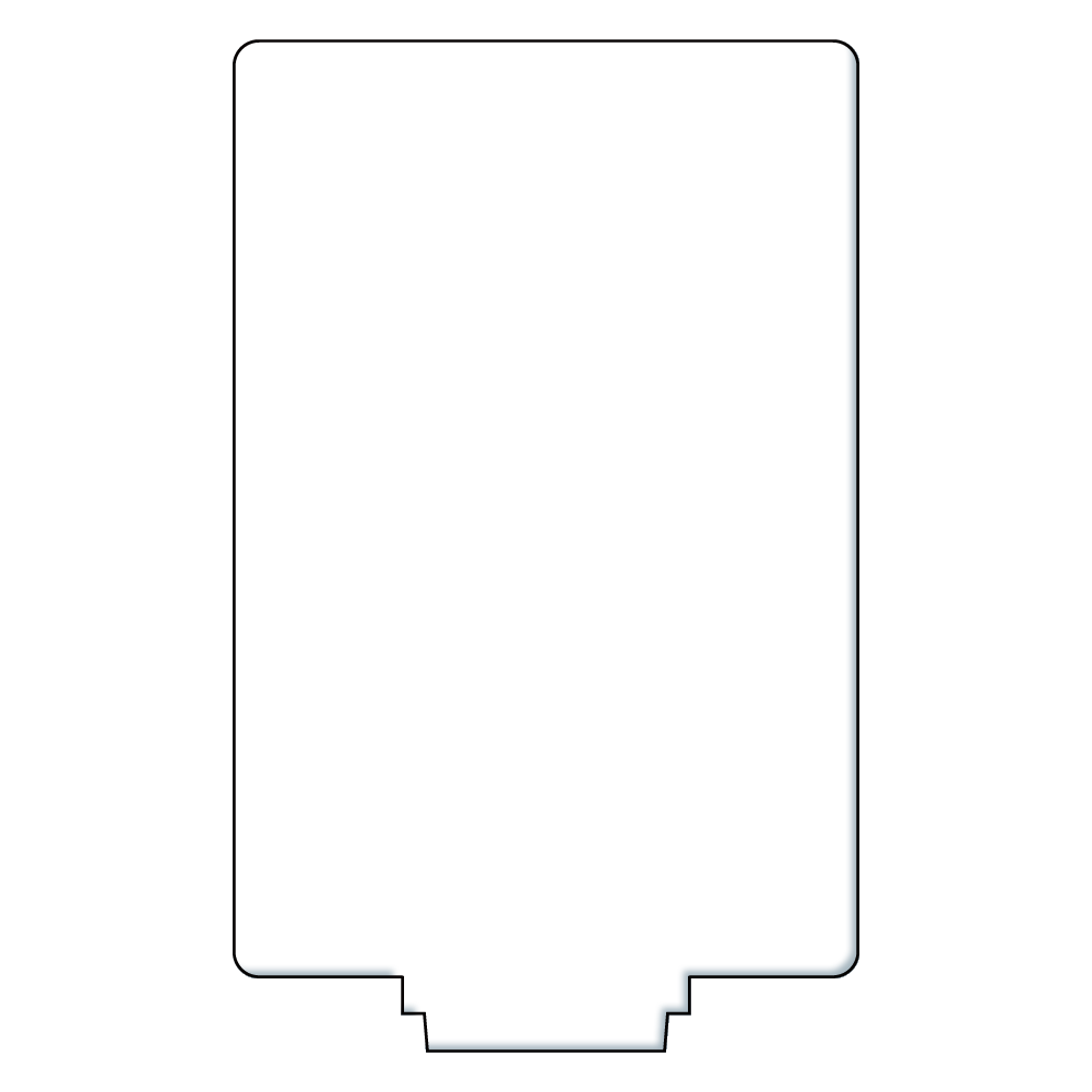 Acrylic figure rectangle (50 x 75mm)