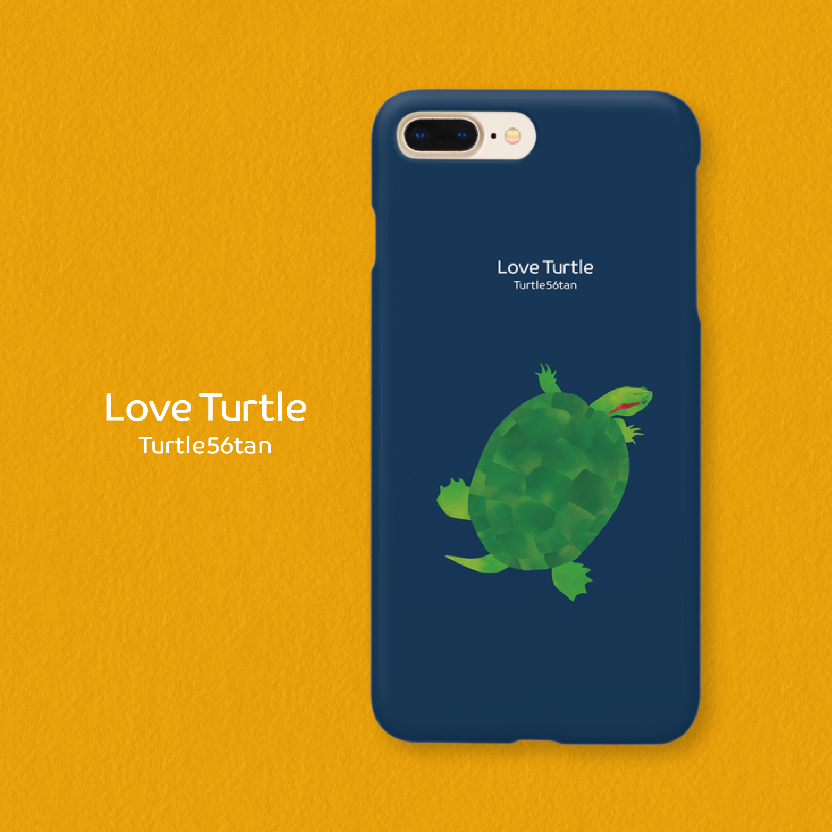 Love Turtle TypeB ネイビー iPhone12 / 12 Pro