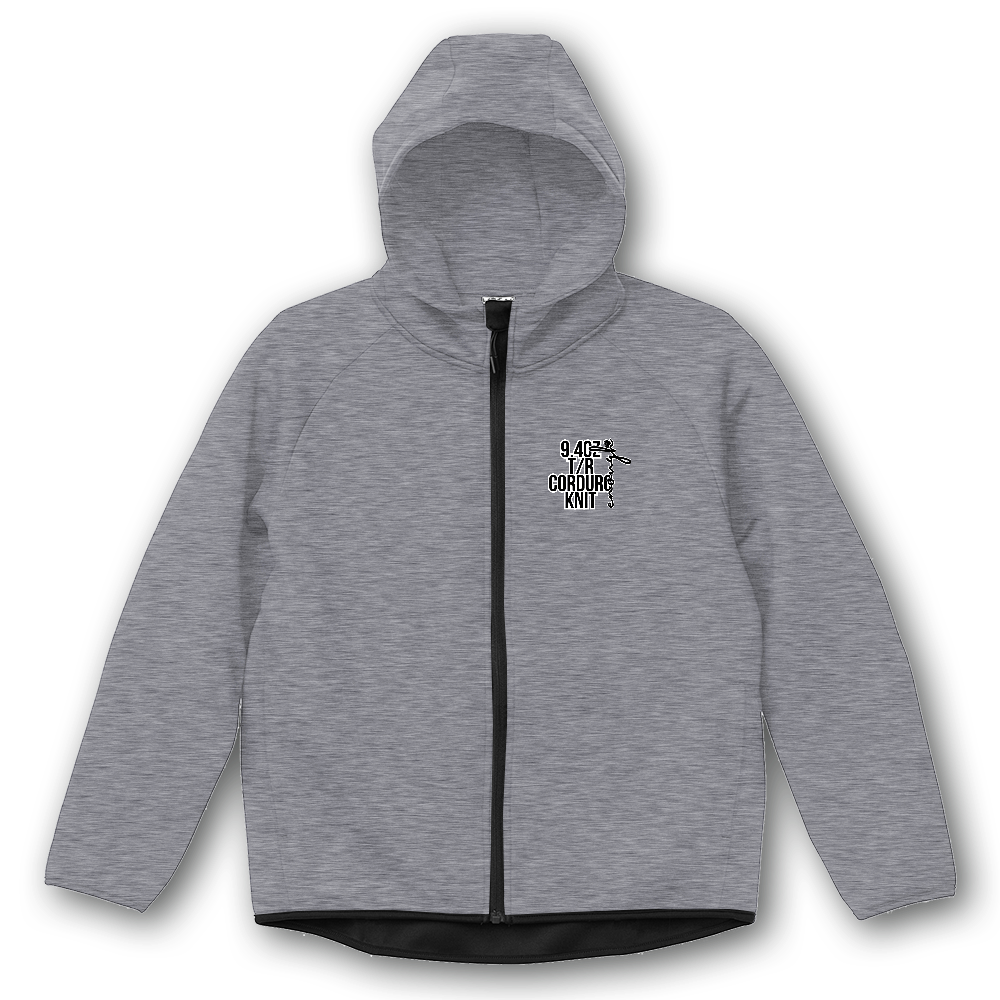 9.4オンス T/R ダンボールニット フルジップ パーカ