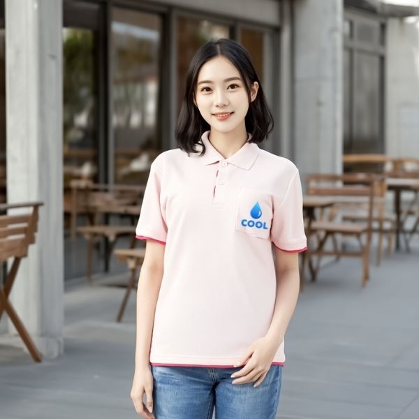 ドライレイヤードポロシャツ(ポケット付き)