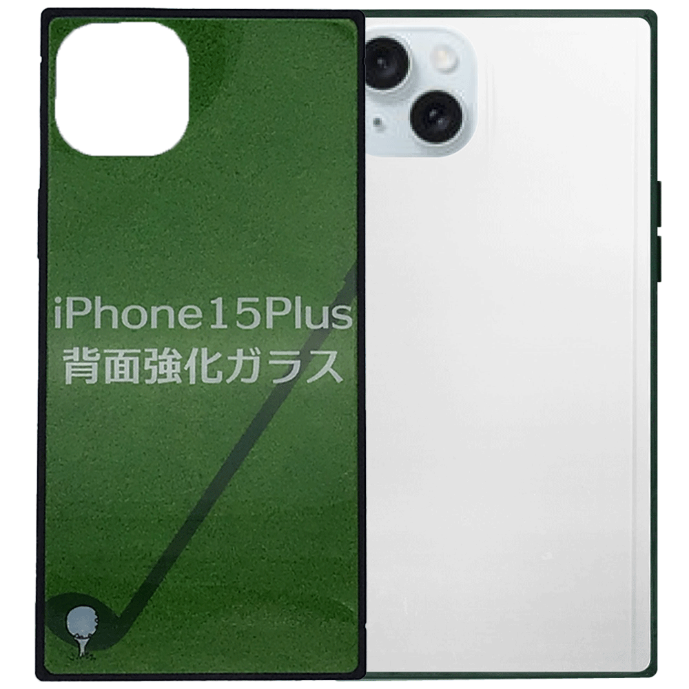 iPhone15Plus 背面強化ガラス(スクエア)