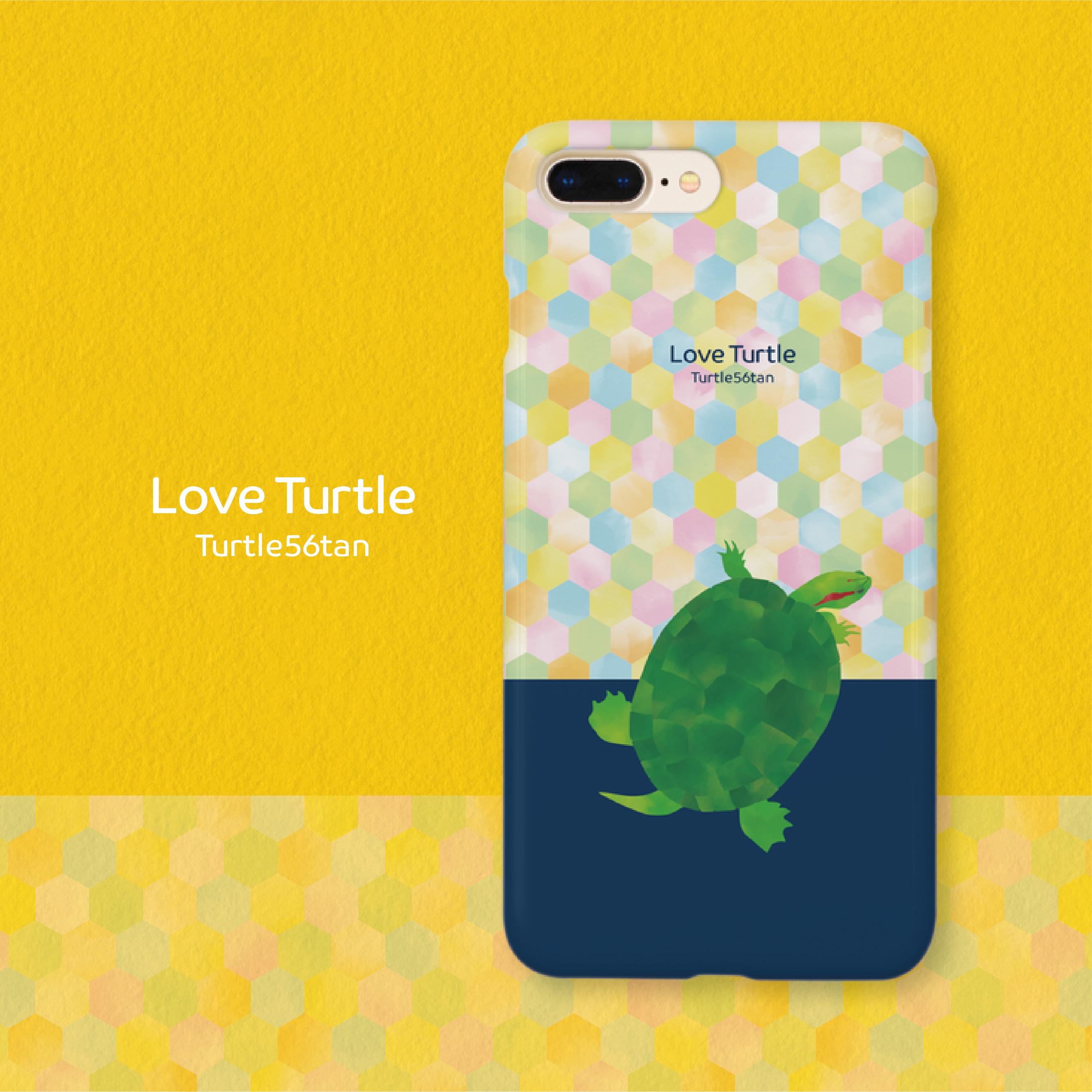 Love Turtle TypeB ツートン ネイビー iPhone12 / 12 Pro